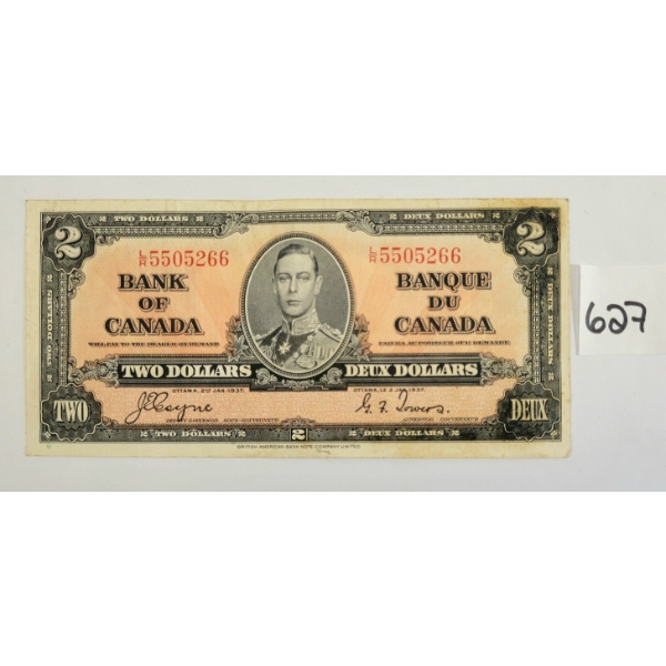 1937 CDN $2 BANKNOTE