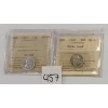 LOT OF 2 - 1947 & 1957 CDN 10 CENT COINS - ICCS