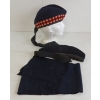 Image 2 : LOT OF 3 - GLENGARRY CAPS & NAVY SCARF