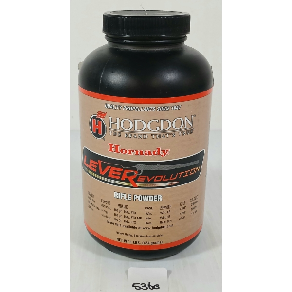 POWDER: HODGDON LEVEREVOLUTION RIFLE POWDER - 1LBS