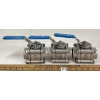 Image 2 : LOT OF 3 - CFF SS-4 BALL VALVES