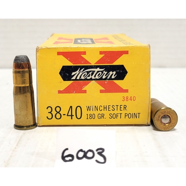 AMMO: 49X WESTERN .38-40 WIN 180 GR. SP