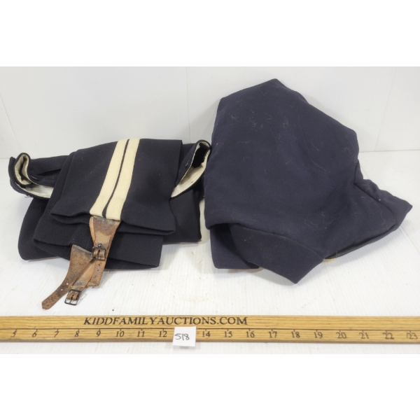 LOT OF 2 - PRE-1953 RCAS WARRANT OFFICER WORKMAN UNIFORM CO PATROL DRESS TUNIC & TROUSERS