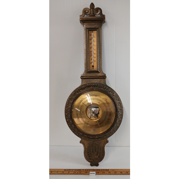 BRASS WESTWOOD GERMAN BAROMETER