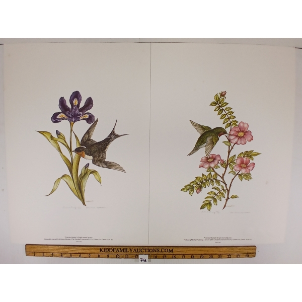 LOT OF 2 -  SPRING CAMEO COLLECTION  BY CHRISTINE MARSHALL (PRS CDN ARTIST) - LITHO PRINTS