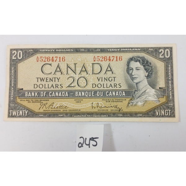 1954 CDN $20 BANKNOTE