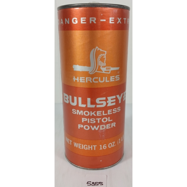 POWDER: HERCULES BULLSEYE SMOKELESS PISTOL POWDER - 1LB