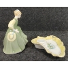 Image 3 : LOT OF 2 - ROYAL DOULTON "FAIR MAIDEN" & PORCELAIN CANDLESTICK HOLDER