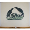 1066  DUCKS WITH BABIES BY LEAH QUMALUK  STONECUT