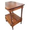 Image 7 : PINE SIDE TABLE W/ BARLEY TWIST LEGS