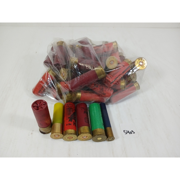 AMMO: 50X MIXED SHOTSHELLS - INCL WINCHESTER 12GA - 2 3/4IN - #7 1/2 SHOT