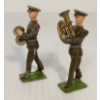 Image 2 : LOT OF 2 - BRITAINS SOLDIERS LEAD FIGURES - NO. 267 U.S. INFANTRY & 1301 U.S. ARMY BAND