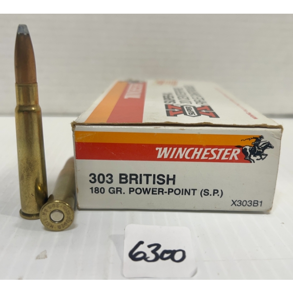 AMMO: 20X WINCHESTER .303 BRIT - 180 GR.