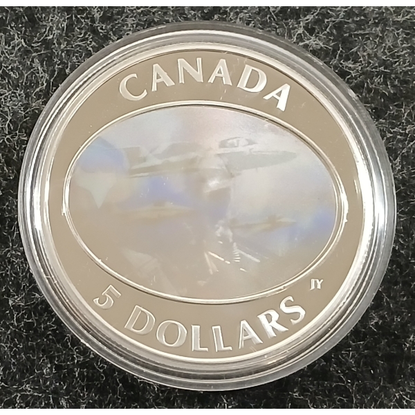 2006 RCM $5 SILVER COIN & STAMP SET - CANADIAN FORCES SNOWBIRDS