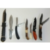 Image 3 : LOT OF 8 - THROWING KNIFE, SURVIVAL KNIFE & FOLDING KNIVES W/ SHEATHS