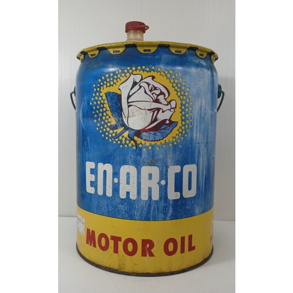 WHITE ROSE EN-AR-CO MOTOR OIL PAIL - 5GAL