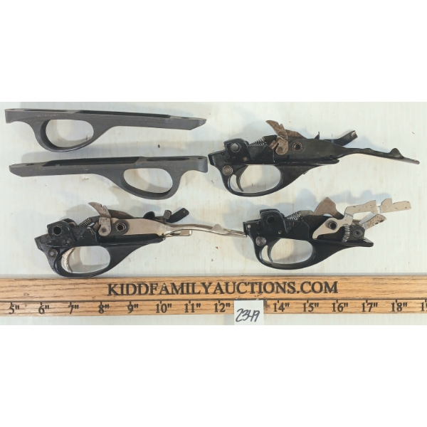 LOT OF 5 - REMINGTON 552, 58 & 870 TRIGGER PLATE ASSEMBLIES & 600 TRIGGER GUARDS