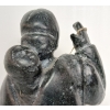 Image 5 : WOMAN & CHILD W/ SLED - STONE, WOOD & FUR 