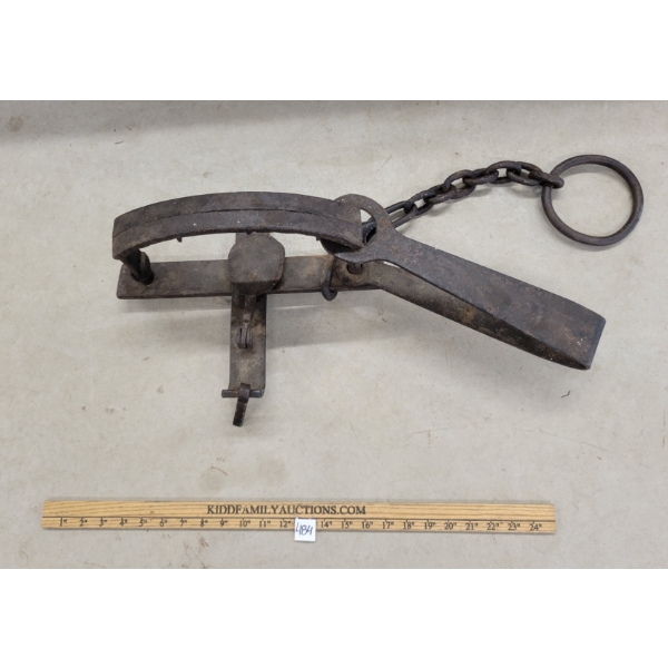 ANTIQUE LARGE ANIMAL TRAP
