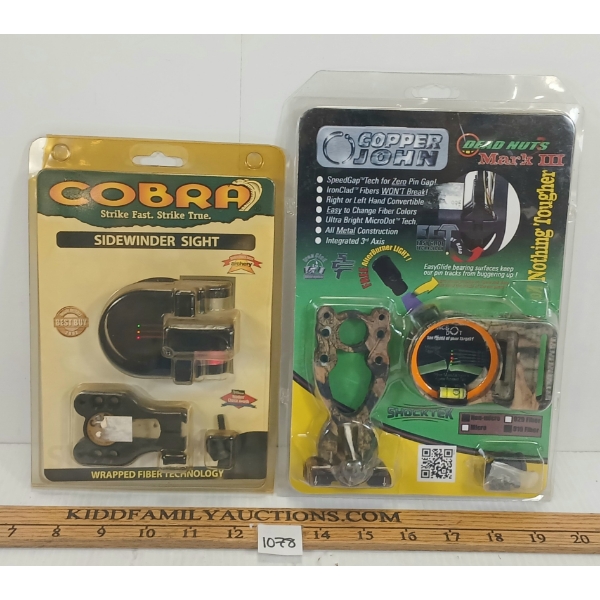 LOT OF 2 - ARCHERY ACCESS - INCL COBRA SIDEWINDER SIGHT