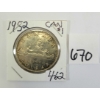 1952 CDN SILVER DOLLAR