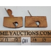Image 2 : LOT OF 2 - ENGLISH VICTORIAN MINIATURE COACH MAKER'S BOXWOOD PLANES - CURVED & FLAT