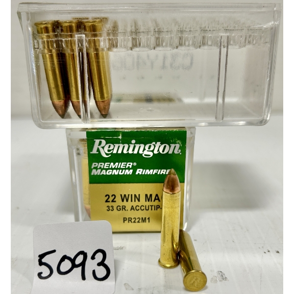 AMMO: 65X REMINGTON .22 WMR - 33 GR POLY TIP