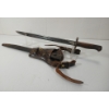 Image 1 : BRITISH P1907 SWORD BAYONET W/ SCABBARD & FROG