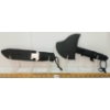 Image 1 : LOT OF 2 - THROWING AXE & HUNTING KNIFE W/ SHEATHS