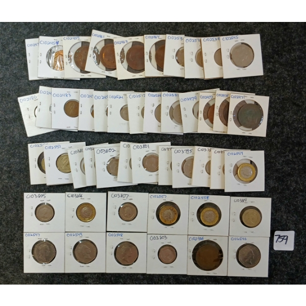 QTY OF 1902-2017 U.K. 1, 5, 10, 20 PENCE & 1 POUND COINS