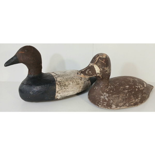 LOT OF 2 - RED-HEADED DECOY DUCKS