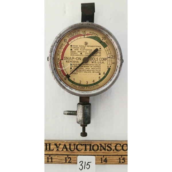 SNAP-ON VACUUM & FUEL PUMP PRESSURE GAUGE