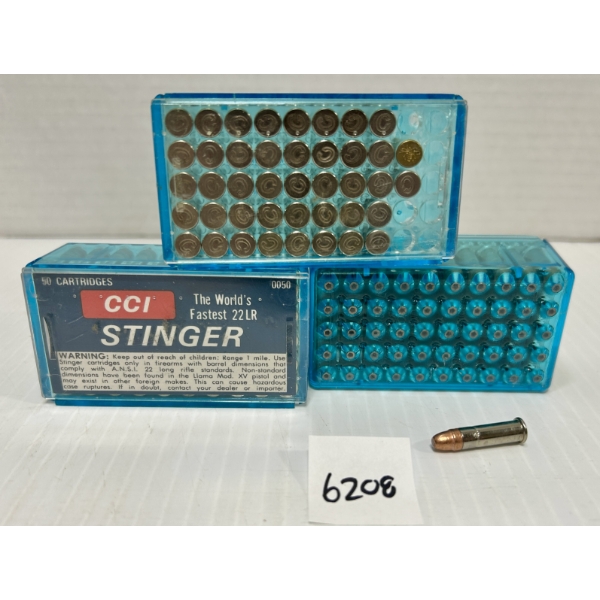 AMMO: 142X CCI 22LR STINGER