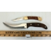 Image 2 : LOT OF 2 - CAMPING & HI-CUT FOLDING / HUNTING KNIVES W/ SHEATHS