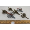 Image 1 : LOT OF 6 - LEAD MOUNTED GUNS - INCL BRITAINS LTD 