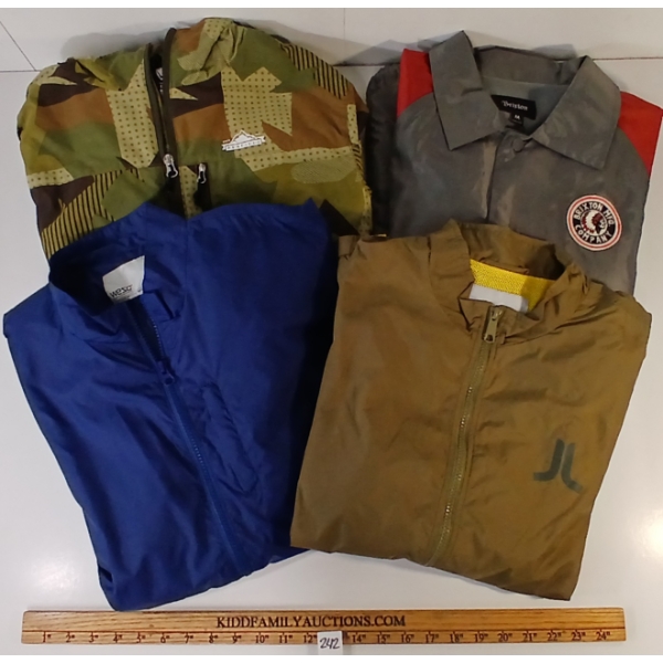 LOT OF 4 - MEN'S WESC, BRIXTON & PENFIELD SPRING JACKETS - FT CHEVAK, RIVAL, GREGOR & JOCKUM STYLES