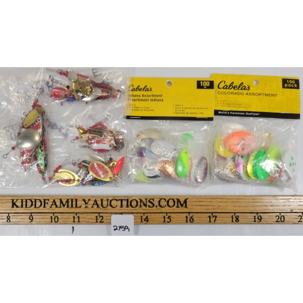 QTY OF TROUT LURES & INDIANA / COLORADO SPOONS 