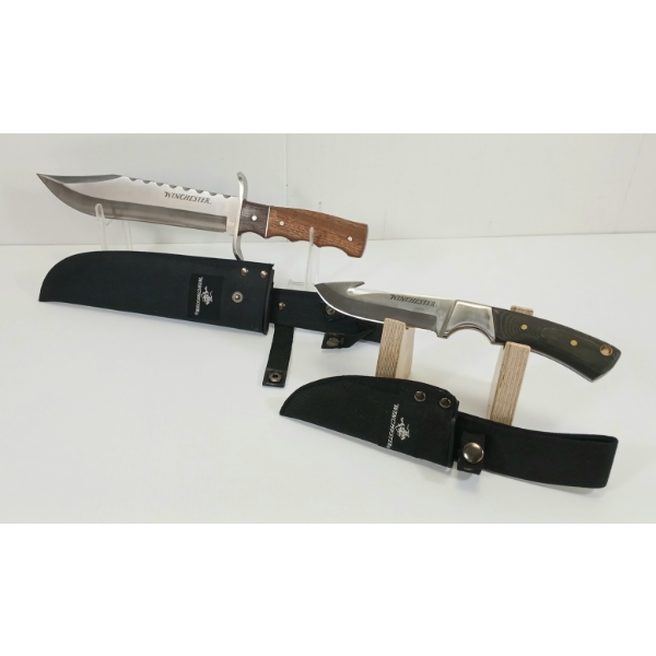 LOT OF 2 - WINCHESTER KNIVES W/ SHEATHS