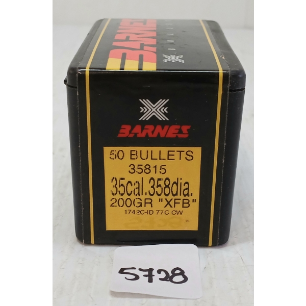 BULLETS: 50X BARNES .35 - 200GR - XFB