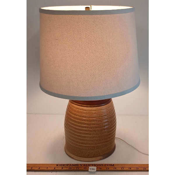 STONEWARE POTTERY LAMP