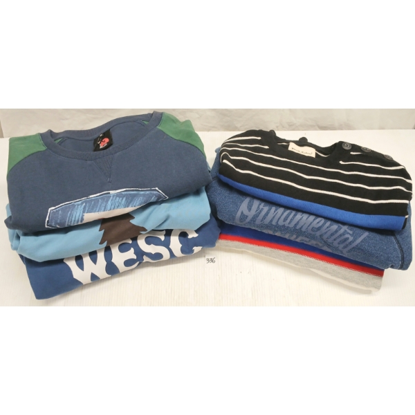 LOT OF 6 - MEN'S KNIT SWEATERS & SWEATSHIRTS - MFG POLER, INSIGHT, DEUS EX MACHINA, ETC