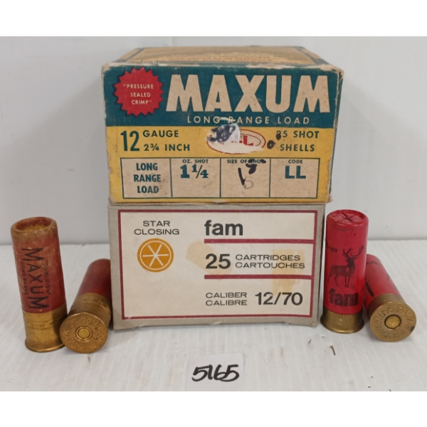 AMMO: 50X MIXED 12GA - 2 3/4IN - #4, 6 & BB SHOT