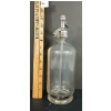 Image 3 : METROPOLITAN M.W. WORKS - CLEAR BLOWN GLASS ACID-ETCHED - SELTZER BOTTLE