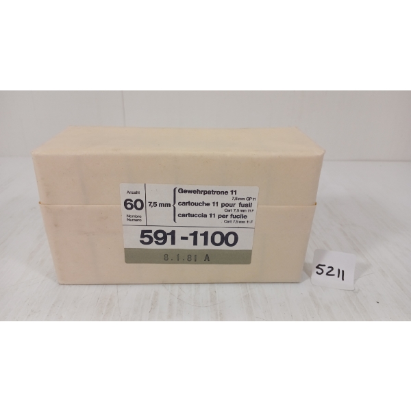 AMMO: QTY OF 7.5XSS SWISS - SEALED