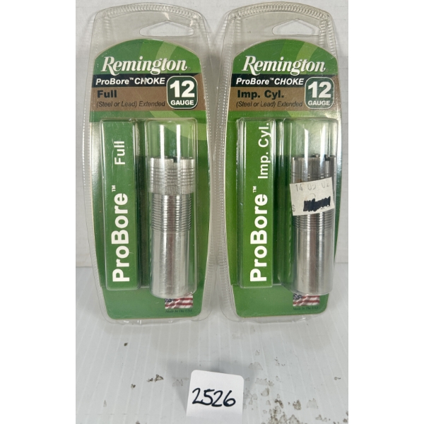 LOT OF 2 - EXTENDED REMINGTON PROBORE 12 GAUGE CHOKE TUBES