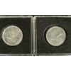Image 2 : LOT OF 5 - 1956-1959 CDN SILVER 25 CENT COINS 