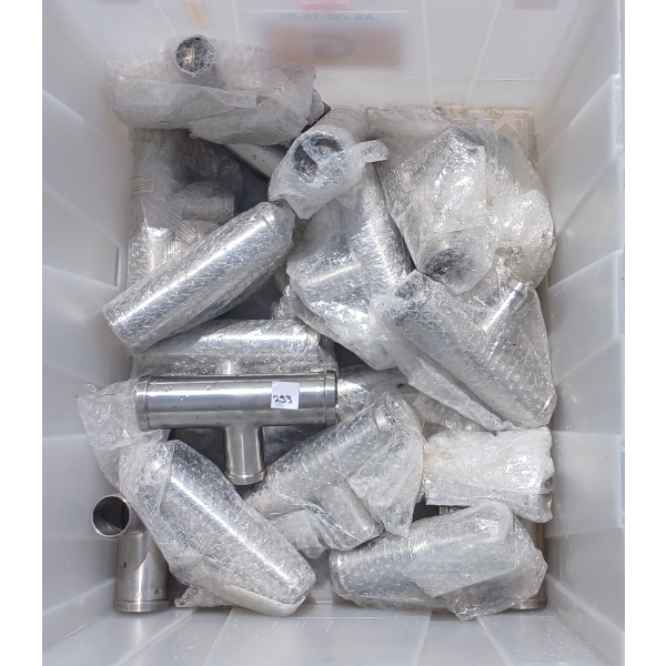 QTY OF TRI-CLAMP PIPE FITTINGS