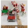 Image 2 : LOT OF 5 - SANTA CLAUS COLLECTIBLES - INCL SANTA'S CANDY WAGON
