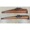 Image 1 : LOT OF 2 - LEATHER & CANVAS RIFLE & SHOTGUN CASES