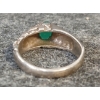 Image 6 : STERLING SILVER & EMERALD RING